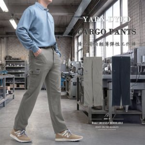 精工前染輕薄彈性工作褲 側袋褲 多口袋休閒褲 工裝褲 素面休閒長褲 工作長褲 側貼袋彈性長褲 直筒褲 口袋褲 Yarn-Dyed Lightweight Cargo Pants Side Patch Pockets Stretch Pants Plain Casual Pants Straight-Leg Trousers (327-2217-01)灰綠色、(327-2217-02)黑色 L XL 2L 3L 4L 5L (腰圍:32~40英吋/81~102公分) 男 [實體店面保障] sun-e