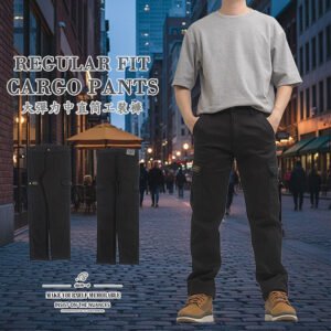 大彈力中直筒工装褲 中直筒休閒褲 側袋褲 多口袋工作長褲 工作褲 車繡口袋側貼袋休閒長褲 彈性長褲 直筒褲 口袋褲 Stretch Cargo Pants Regular Fit Trousers Casual Pants (307-7524-21)黑色 M L XL 2L 3L 4L 5L (腰圍:28~41英吋 / 71~104公分) 男 [實體店面保障]sun-e