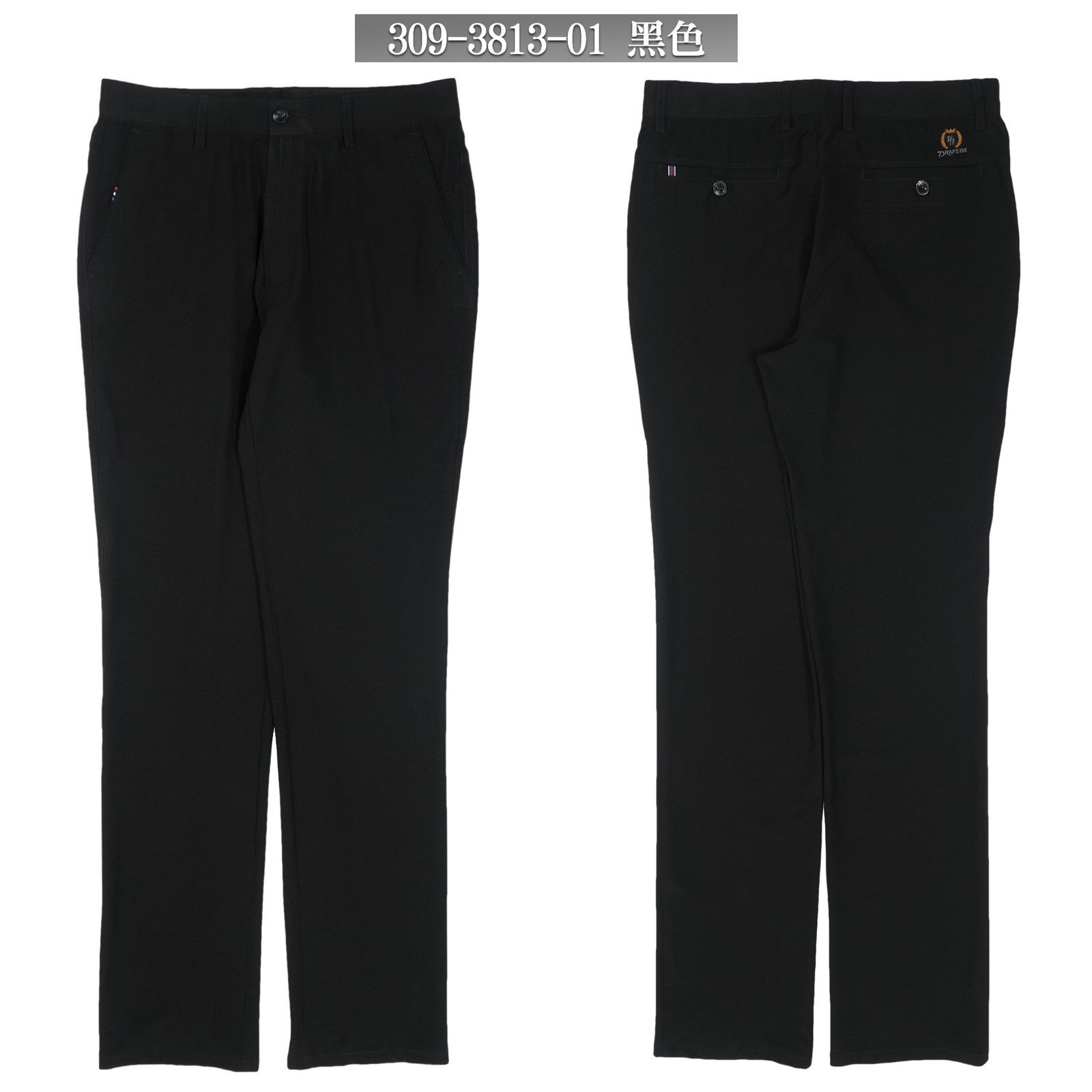 前平面休閒長褲 涼爽輕薄長褲 彈性休閒褲 直筒褲 YKK拉鍊 Casual Pants(309-3813)男 sun-e:圖片 2