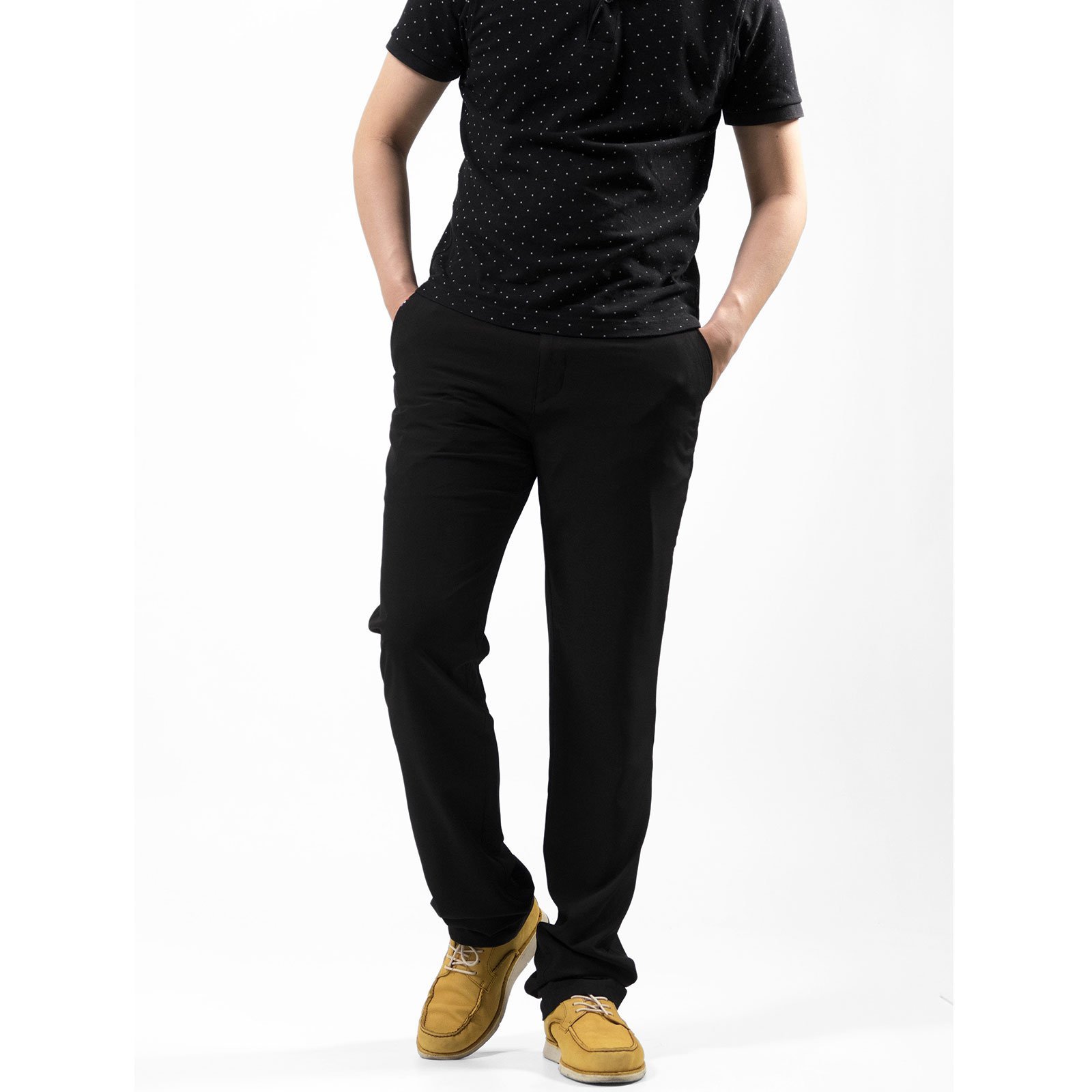 前平面休閒長褲 涼爽輕薄長褲 彈性休閒褲 直筒褲 YKK拉鍊 Casual Pants(309-3813)男 sun-e:圖片 3