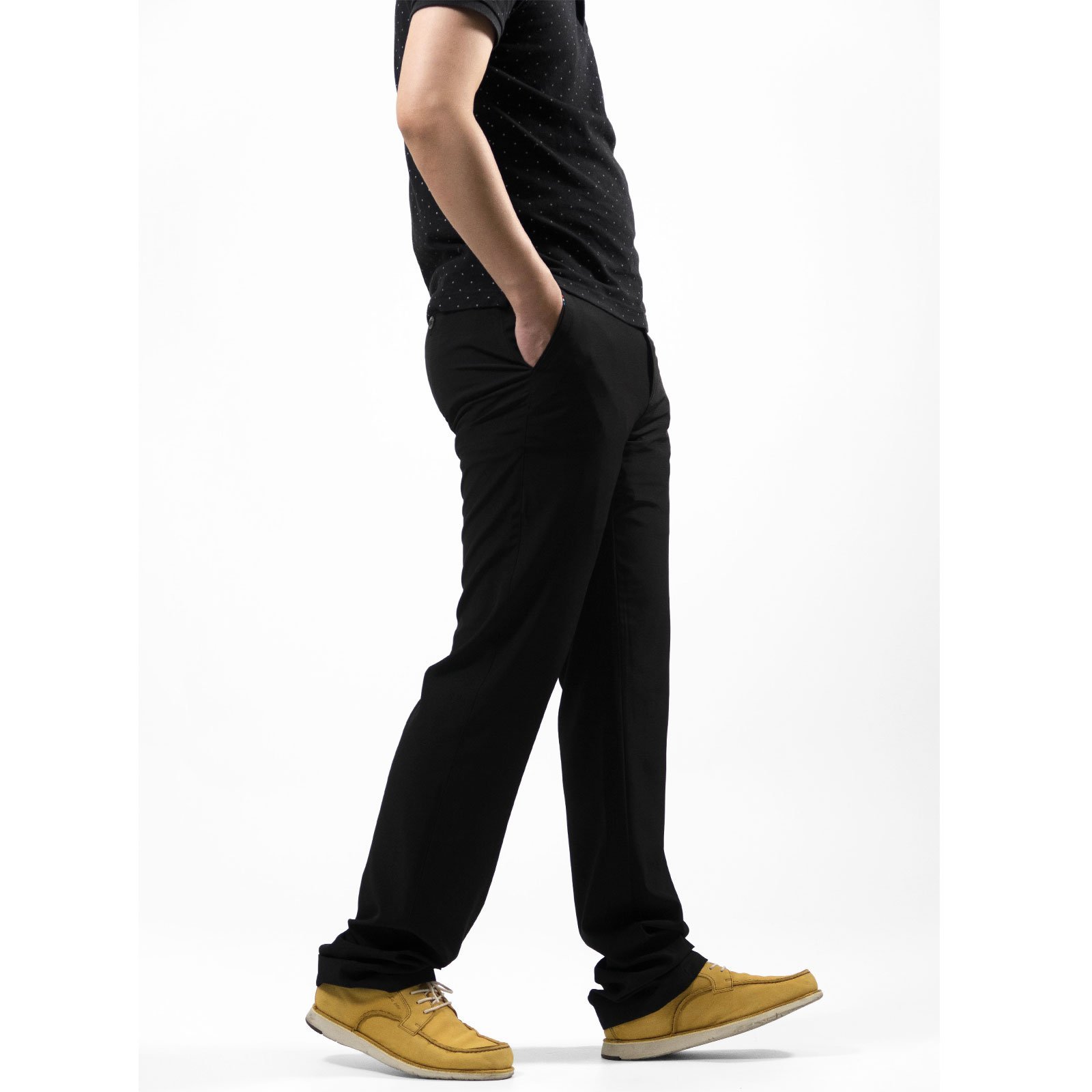 前平面休閒長褲 涼爽輕薄長褲 彈性休閒褲 直筒褲 YKK拉鍊 Casual Pants(309-3813)男 sun-e:圖片 4