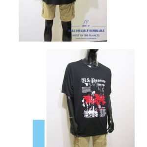 sun-e加大尺碼吸濕排汗彈性短T、加大尺碼台灣製造圓領短袖T恤、加大尺碼設計感圖案T恤、加大尺碼英文字短TEE、加大尺碼聚酯纖維100%T恤、加大尺碼休閒T恤、加大尺碼黑色T恤、加大尺碼藍色T恤、加大尺碼彈性T恤、休閒百搭短T-shirt、圖案T恤、英文字T恤、潮流短T恤(310-7587-09)寶藍色(21)黑色 尺寸:3L 5L(50~56英吋) [實體店面保障]