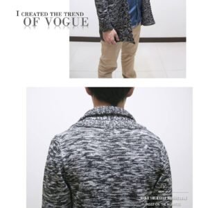 韓版雪花針織保暖外套 厚針織長板外套 黑色外套(312-5967-21)白色雪花、(312-5967-28)米黃雪花 單一尺寸 胸圍:37英吋 [實體店面保障] sun-e