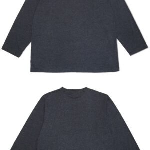 加大尺碼長袖素面圓領T恤 聚酯纖維100%長TEE 長袖T恤 休閒T恤 LOGO圖樣T恤 黑色T恤 灰色T恤 T-shirt 素面T(312-6005-21)黑色、(312-6005-28)深灰色 3L 5L(胸圍:54~60英吋) [實體店面保障] sun-e