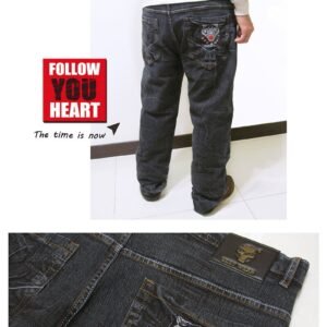 sun-e加大尺碼台灣製彈性伸縮直筒牛仔褲、大尺碼樹枝刷紋牛仔長褲、超輕量丹寧、後口袋老虎車繡休閒褲、大尺碼單寧、黑色牛仔褲、腰圍有皮帶環(褲耳)、褲檔有拉鍊、YKK拉鍊(321-0090-21)黑色 腰圍:40 42 44 46(英吋) [實體店面保障]