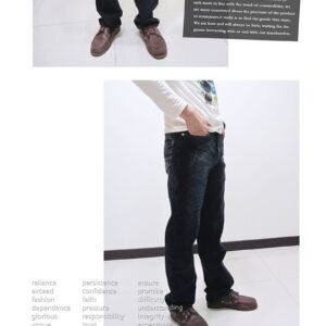 台灣製復古丹寧牛仔褲 時尚韓風直筒牛仔褲 後車繡口袋牛仔長褲 樹枝紋牛仔褲 JEANS DENIM(321-0105-34)深藍色 L XL 2L 3L 4L 5L 腰圍:30~41(英吋) [實體店面保障] sun-e