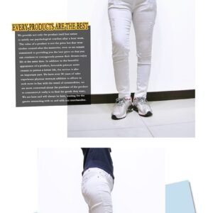 sun-e小刷破中腰小直筒白色牛仔褲、伸縮彈性白色牛仔長褲、白色丹寧、割破牛仔褲、顯瘦單寧、WHITE JEANS、白色休閒長褲、腰圍有皮帶環(褲耳)、褲檔有拉鍊(329-1136-01)白色 尺寸S、M、L、XL(腰圍:26~33英吋) WJ[實體店面保障]