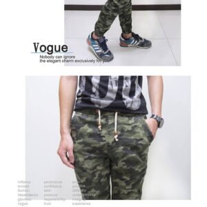 sun-e迷彩JOGGER PANTS、潮流韓版束口褲、彈性伸縮顯瘦迷彩長褲、鬆緊褲管慢跑褲、全腰圍寬版鬆緊帶縮口褲、美式休閒運動風縮腳褲、顯瘦休閒褲、JOGGERS、褲管束腳褲、抽繩束口長褲、(390-8934-22)灰色、(390-8935-10)軍綠色 M、L、XL 2L(腰圍:28~35英吋) [實體店面保障]