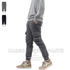 防風保暖加厚束口褲 鬆緊腰休閒長褲 厚側袋褲 顯瘦縮口褲 工裝褲 Cargo Jogger Pants 休閒褲 工作褲 修身長褲 多口袋工作長褲 鬆緊褲管慢跑褲 口袋褲 縮腳褲 束腳褲 Joggers Cargo Pants Slim Casual Pants (312-7188-21)黑色、(312-7188-28)灰色 L XL(腰圍:28~33英吋/71~84公分) 男 [實體店面保障] sun-e