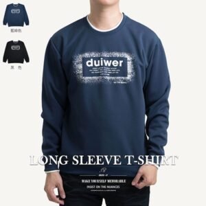 台灣製長袖T恤 英文字T恤 圓領T恤 長袖上衣 黑色T恤 雙層羅紋布領口袖口長Tee Made In Taiwan Long Sleeve T-shirts Crew Neck T-Shirts Lettering T-Shirts (310-5188-09)藍綠色、(310-5188-21)黑色 L XL (胸圍:44~47英吋 / 112~119公分) 男 [實體店面保障] sun-e