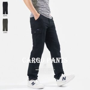 精工前染純棉工作褲 多口袋平面休閒褲 側袋褲 工作長褲 側貼袋棉質休閒長褲 素面長褲 工裝褲 口袋褲 Cargo Pants Men's Casual Pants(327-2216-01)灰綠色、(327-2216-02)藍黑色 L XL 2L 3L 4L 5L (腰圍30~39英吋  76~99公分) 男 [實體店面保障] sun-e