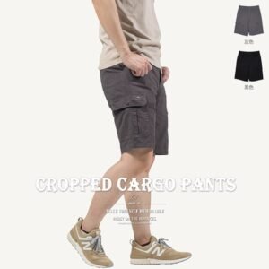 精梳棉工作短褲 純棉五分褲 側袋褲 休閒短褲 多口袋工作褲 側貼袋休閒褲 工裝褲 口袋褲 Cargo Shorts Cargo Pants Short Pants (327-0331-01)灰色、(327-0331-02)黑色 L XL 2L 3L 4L 5L(腰圍:76~102公分 / 30~40英吋) 男 [實體店面保障] sun-e