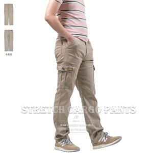 工作長褲 休閒長褲 彈性長褲 側袋褲 工裝褲 側貼袋工作褲 多口袋休閒褲 口袋褲 Stretch Cargo Pants Casual Pants (337-2118-16)卡其色 M L XL 2L 3L 4L 5L (腰圍:28~41英吋 / 71~104公分) 男 [實體店面保障] sun-e