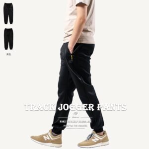 運動縮口褲 Track Jogger Pants 彈性運動長褲 束口褲 休閒長褲 鬆緊褲管慢跑褲 運動褲 黑色長褲 縮腳褲 束腳褲 全腰圍鬆緊帶 Joggers Track Pants Sports Pants Men's Casual Pants (390-8966-21)黑色 M L XL 2L 3L (腰圍:26~37英吋/66~94公分) 男 [實體店面保障] sun-e