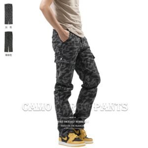 迷彩長褲 迷彩工作褲 側袋褲 迷彩休閒褲 工裝褲 迷彩褲 中直筒褲 多口袋工作長褲 側貼袋休閒長褲 彈性長褲 口袋褲 Camouflage Pants Camo Cargo Pants Stretch Cargo Pants Regular Fit Trousers Casual Pants (337-2136-10)軍綠色、(337-2137-21)灰色 M L XL 2L 3L 4L 5L (腰圍:28~41英吋 / 71~104公分) 男 [實體店面保障] sun-e