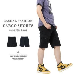時尚休閒側袋短褲 休閒短褲 工作短褲 側袋褲 彈性短褲 多口袋工作褲 側貼袋休閒褲 工裝褲 口袋褲 Casual Shorts Cargo Shorts Elastic Shorts Short Pants Cargo Pants (337-2145-21)黑色、(337-2146-08)深藍色 L XL 2L 3L 4L (腰圍:76~99公分 / 30~39英吋) 男 [實體店面保障] sun-e