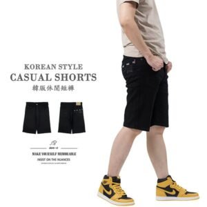 韓版休閒短褲 彈性休閒褲 黑色短褲 Korean Style Casual Shorts、Stretch Shorts Short Pants (337-2125-21)黑色 L XL 2L 3L 4L 5L (腰圍:30~41英吋 / 76~104公分) 男 [實體店面保障] sun-e