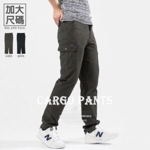 加大尺碼工作褲 精工前染純棉休閒褲 多口袋平面長褲 側袋褲 大尺碼長褲 工作長褲 側貼袋棉質休閒長褲 大尺碼男裝 素面長褲 工裝褲 口袋褲 Big And Tall Pants Men's Cargo Pants Men's Casual Pants (327-A216-01)灰綠色、(327-A216-02)藍黑色 6L 7L 8L 9L (腰圍42~48英吋  107~122公分) 男 [實體店面保障] sun-e
