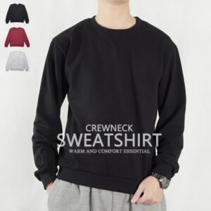 台灣製素面大學T 圓領長袖T恤 素面T恤 T-shirt 長袖上衣 休閒長TEE 灰色T恤 黑色T恤 MADE IN TAIWAN CREW NECK SWEATERSHIRT HEATHER GREY (310-1818-04)酒紅色、(310-1818-21)黑色、(310-1818-22)灰色 L XL(胸圍44~47英吋) [實體店面保障] sun-e
