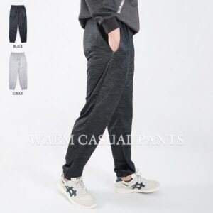 台灣製保暖休閒褲 紋理縮口褲 全腰圍鬆緊帶運動褲 休閒長褲 束口褲 黑色長褲 灰色長褲 WARM CASUAL PANTS JOGGER PANTS JOGGERS (310-0875-21)黑色、(310-0875-22)灰色 腰圍L XL (30~38英吋) [實體店面保障] sun-e