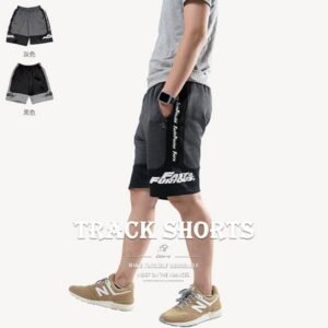 涼爽運動短褲 顯瘦彈性短褲 配色休閒短褲 全腰圍鬆緊帶運動褲 五分褲 球褲 Men's Track Shorts Men's Sport Shorts Men's Track Pants Men's Casual Pants Men's Short Pants (321-1153-01)灰色、(321-1153-02)黑色 L XL 2L (腰圍:71~91公分 / 28~36英吋) 男 [實體店面保障] sun-e