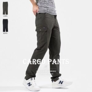 精工前染純棉工作褲 多口袋平面休閒褲 側袋褲 工作長褲 側貼袋棉質休閒長褲 素面長褲 工裝褲 口袋褲 Cargo Pants Men's Casual Pants(327-2216-01)灰綠色、(327-2216-02)藍黑色 L XL 2L 3L 4L 5L (腰圍30~39英吋  76~99公分) 男 [實體店面保障] sun-e