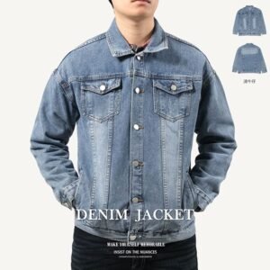 牛仔外套 丹寧外套 夾克外套 翻領外套 休閒外套 百搭外套 Denim Jackets Jeans Jackets Casual Jackets (321-9903-32)淺牛仔 M L XL 2L (胸圍:42~45英吋 / 107~114公分) 男 [實體店面保障] sun-e