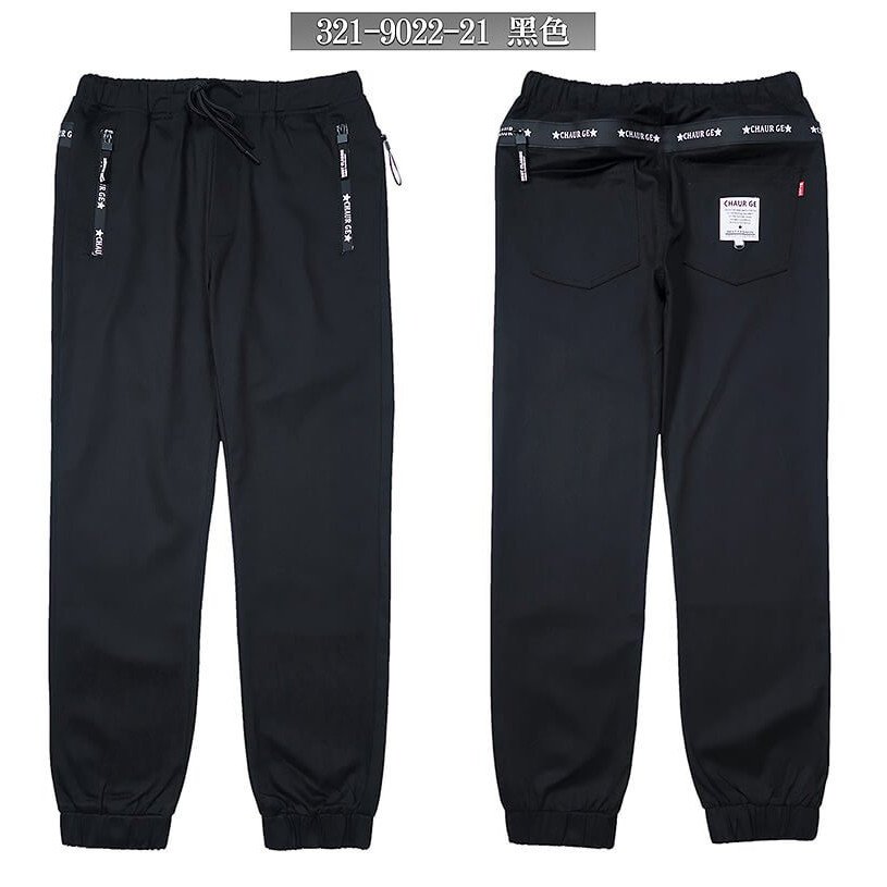 顯瘦縮口褲 Jogger Pants 束口褲管休閒褲 彈性長褲 慢跑褲 縮腳褲 束腳褲(321-9022) 男sun-e:圖片 2