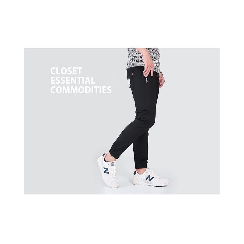 顯瘦縮口褲 Jogger Pants 束口褲管休閒褲 彈性長褲 慢跑褲 縮腳褲 束腳褲(321-9022) 男sun-e:圖片 4