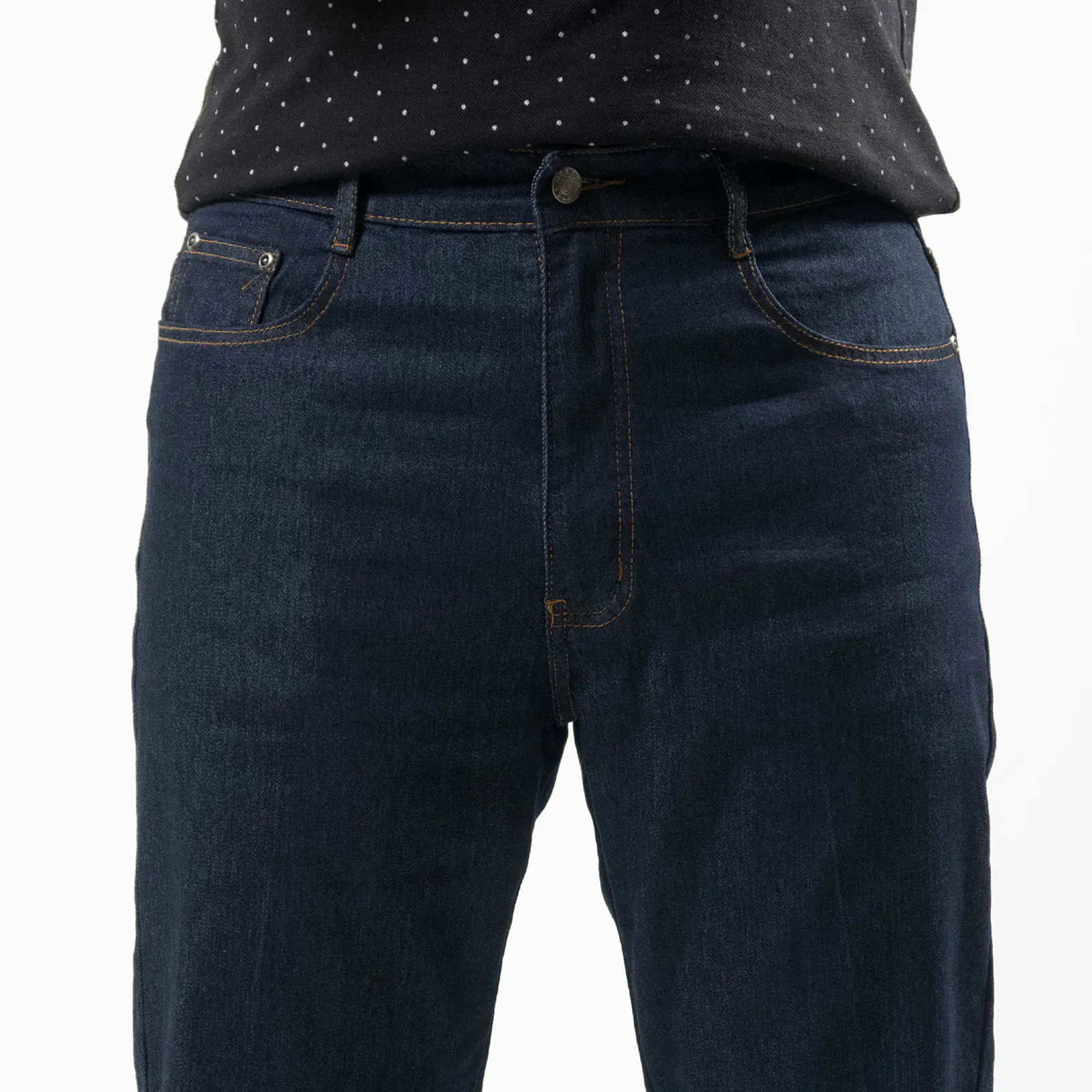 中直筒牛仔褲 彈性牛仔長褲 素面牛仔褲 直筒褲 車繡後口袋丹寧Denim Jeans (337-2130)男 sun-e：圖片 7